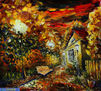 painting Evening 180 - Landscape oil painting-Valery Rybakow