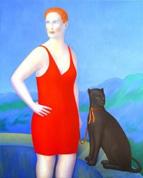 Woman with Panther