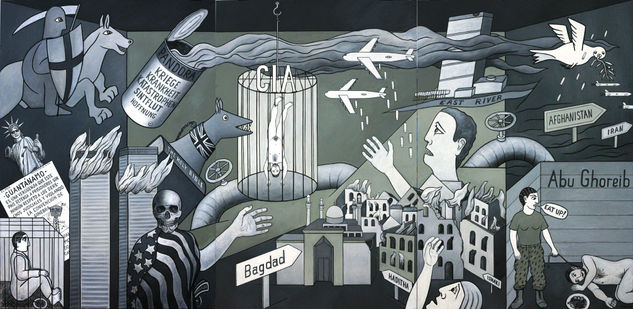 Guernica 2 – Homage to Pablo Picasso Óleo Lienzo Paisaje