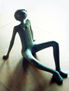 sitting woman