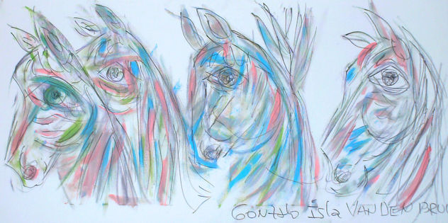 cavalos azuis