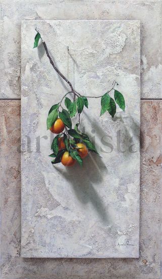 Branch of oranges Oil Others Still Life Paintings