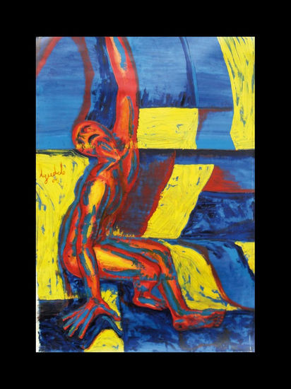 AZUL Oil Canvas Nude Paintings