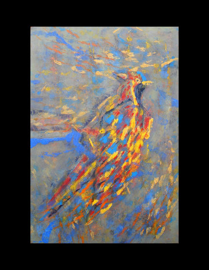 PAJARO (ESTUDIO) Oil Canvas Animals