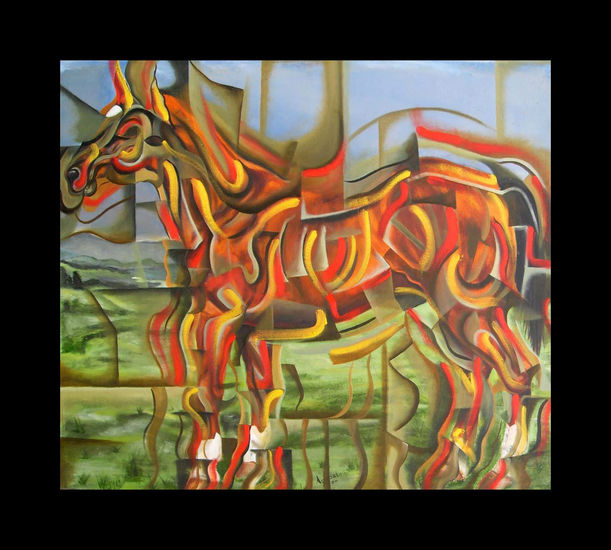 CABALLO (ESTUDIO) Oil Canvas Animals