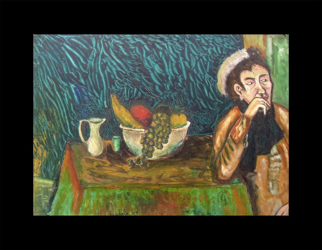 BODEGON CON HOMBRE (ESTUDIO DEGAS) Oil Others Portrait