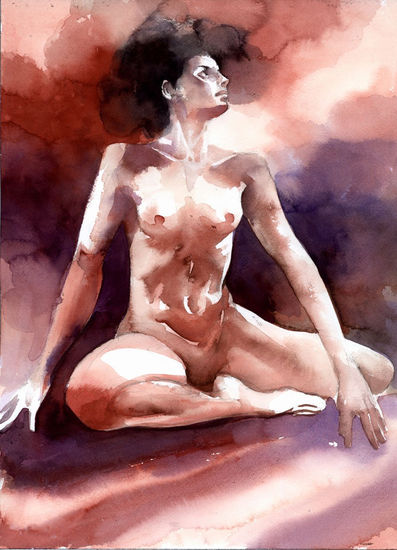 Nude Watercolour Paper Nude Paintings