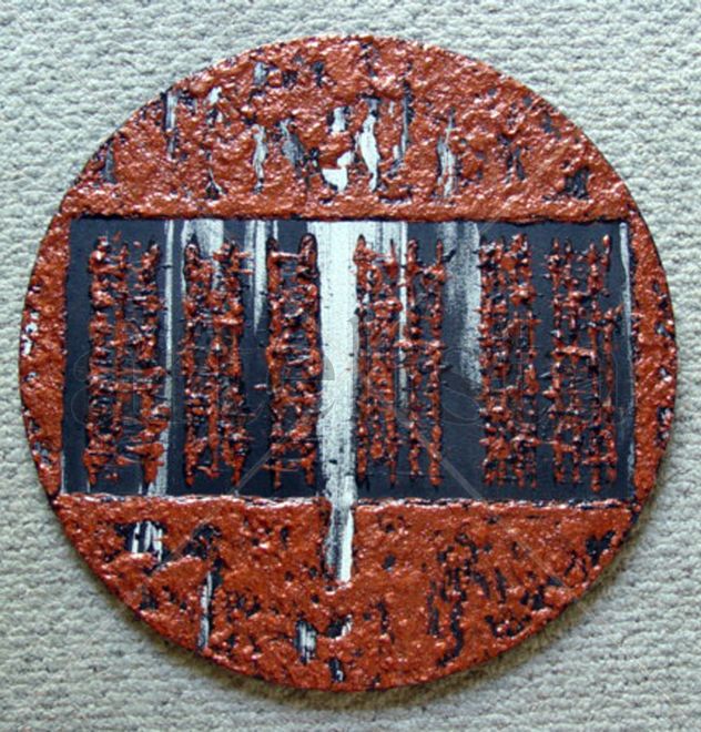 Untitled - Acrylic on Canvas - 20in Diameter - 2009