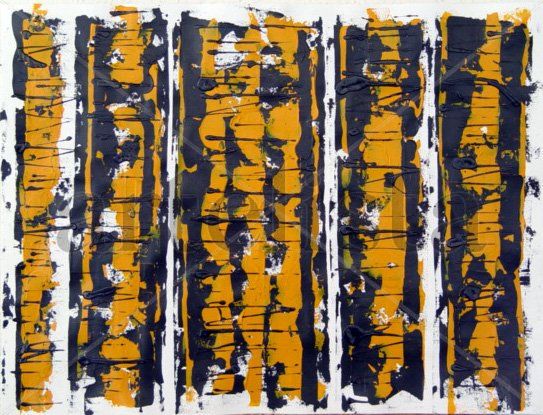 Untitled - Acrylic on Canvas Paper - 18 x 24 -2009 (4)