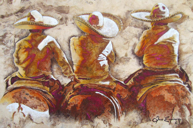 CHARROS Acrylic Others Figure Painting