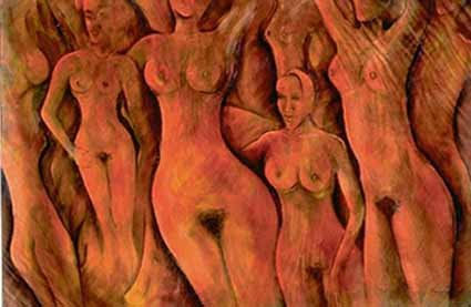 Nude in Red