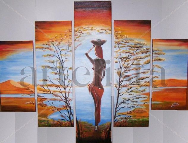 Africana Oil Canvas Landscaping