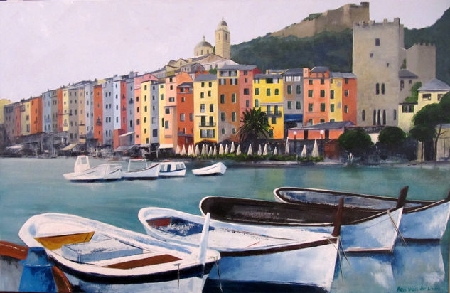 Portovenere Acrylic Canvas Landscaping