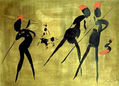 Four Hunters with Bull 3