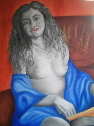 Desnudo sofa Oil Canvas