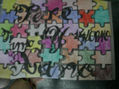 Puzzle aniversario Cortado en piezas