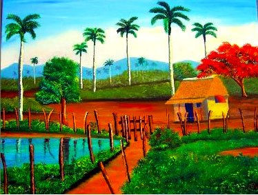 paisaje cubano Oil Canvas Landscaping