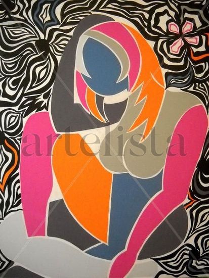 Thingking of You Acrylic Canvas Figure Painting