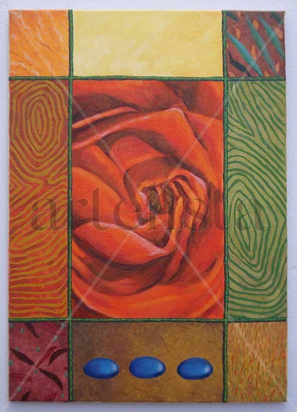 Rosa y retícula.