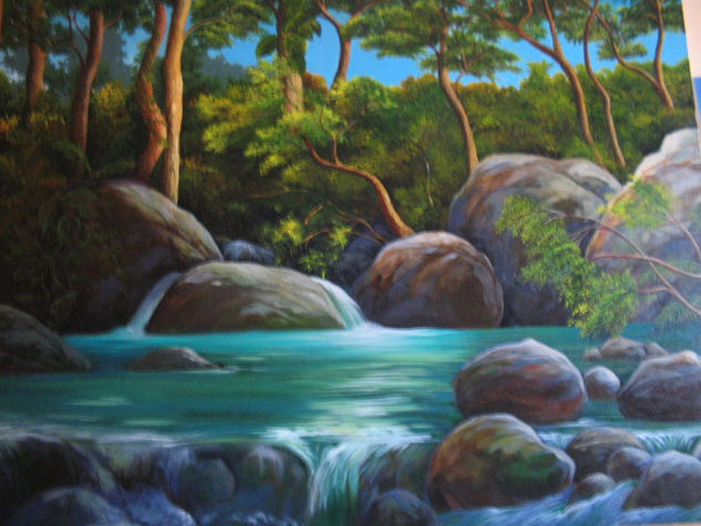 El Paraíso Acrylic Canvas Landscaping