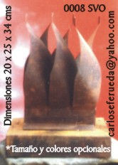 serie velas Metal Abstract