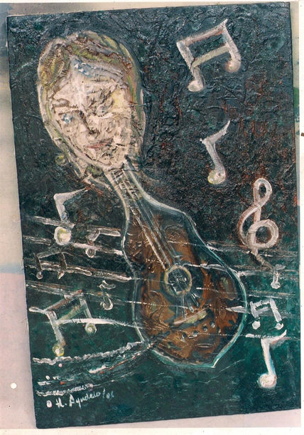 Dama y musica