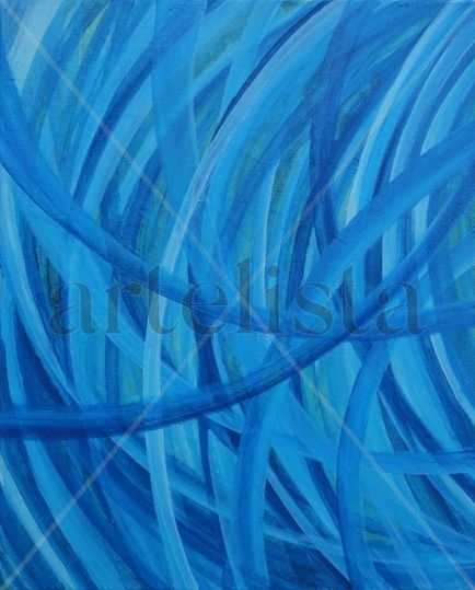 Venas en Azul Acrylic Canvas Others