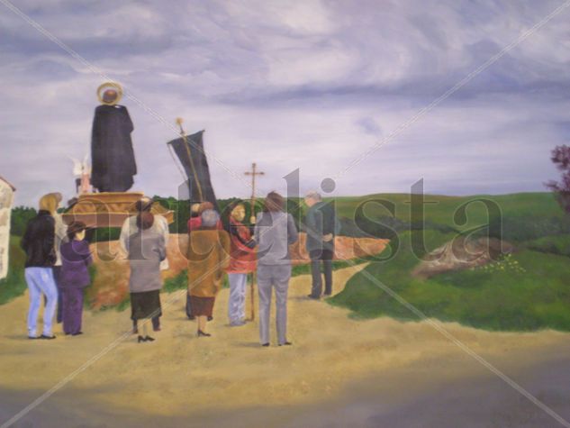 procesion Oil Canvas Landscaping