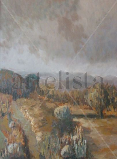 "Campo de Valencia" Óleo Lienzo Paisaje