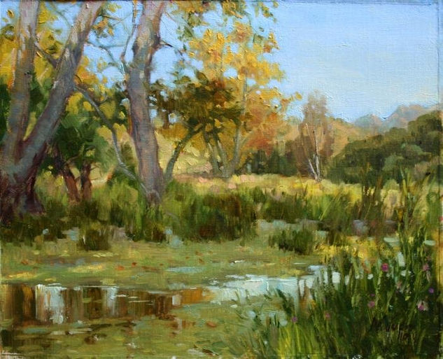 Arces en Santa Monica Mountains Oil Canvas Landscaping