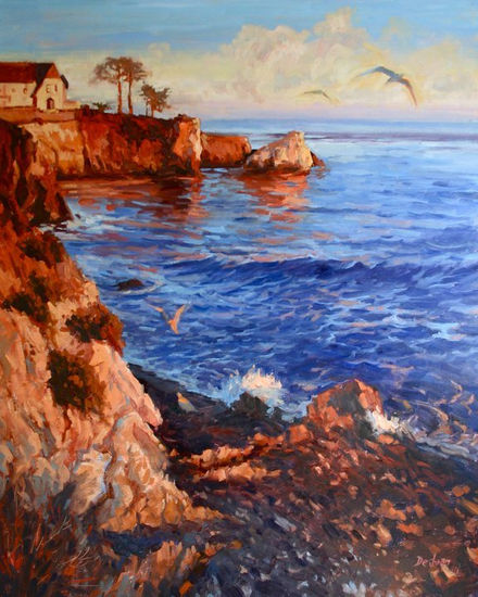 Pismo Beach Acantilados Oil Canvas Landscaping