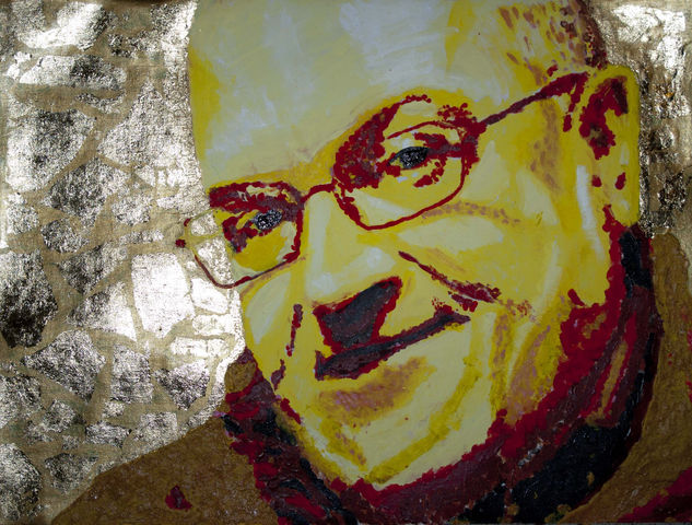 Nicolau Acrylic Textile Portrait