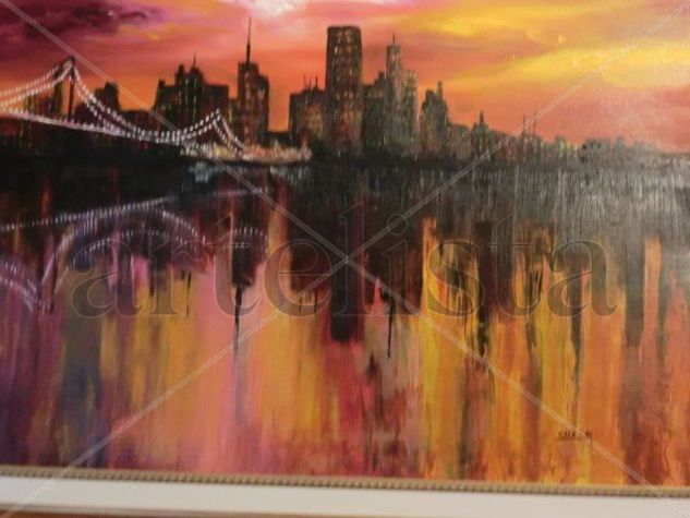 Puente N.Y. Oil Canvas Landscaping