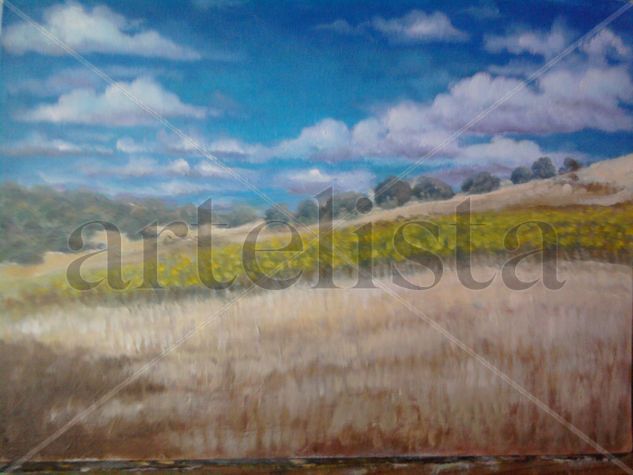 campo girasoles Oil Canvas Landscaping