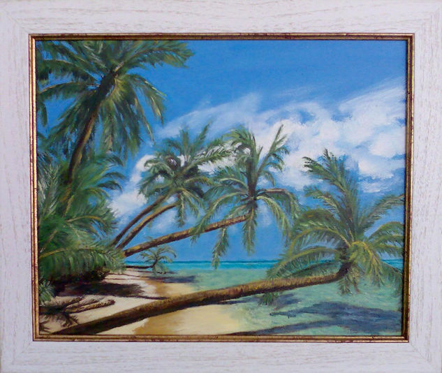 maldivas Oil Canvas Marine Painting