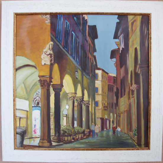 calle de Pisa Oil Canvas Landscaping