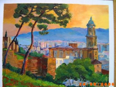 Atardecer de la catedral Acrylic Panel Landscaping