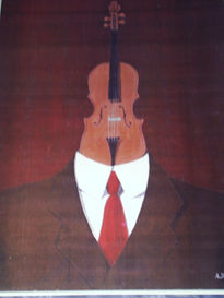 Hombre violin