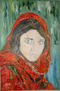 Sharbat Gula -12 años. (óleo sobre lienzo 41X27 cm).