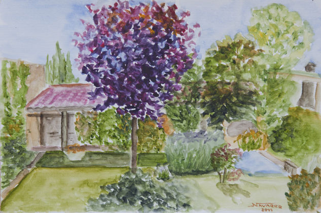 El quincho de Chacras Watercolour Paper Landscaping