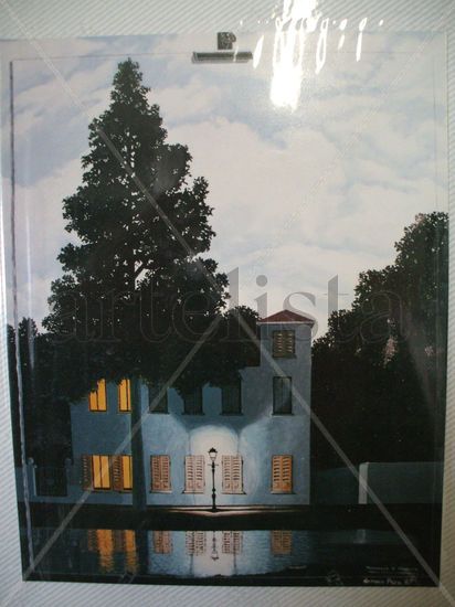 homenaje a magritte Oil Canvas Landscaping