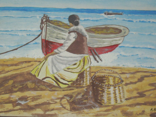 ESPERANDO EN LA PLAYA
