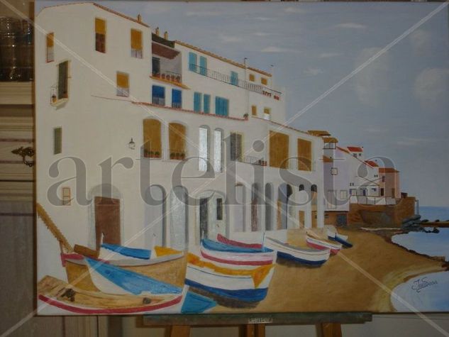 PUEBLO PESQUERO Oil Canvas Landscaping