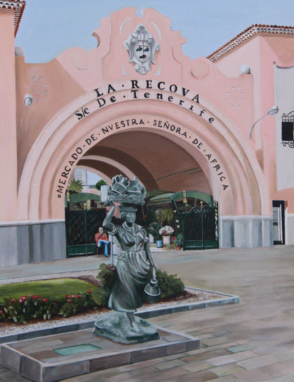 Mercado de Nuestra Señora de Africa de Santa Cruz de Tenerife Oil Canvas Landscaping