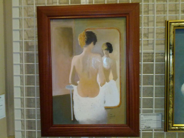 MUJER FRENTE AL ESPEJO Oil Canvas Portrait