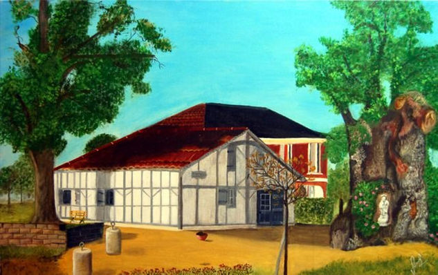 Casa Francesa Oil Canvas Landscaping