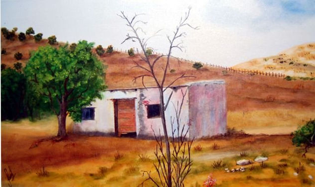 El Tiempo Pasa Oil Canvas Landscaping