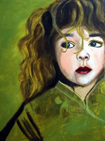 Niña Óleo Lienzo Retrato