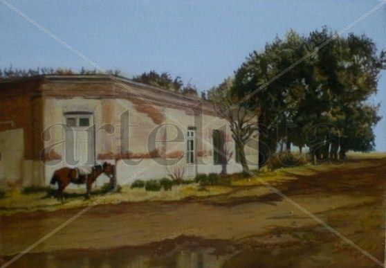 despues de la tormenta Acrylic Canvas Landscaping