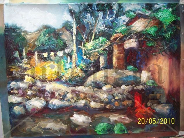 Cacerio de Cotra Oil Canvas Landscaping